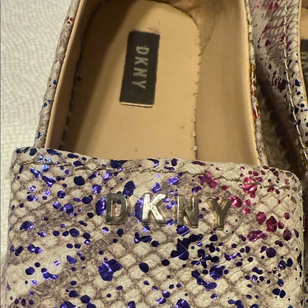 DKNY Multicolor Sequin Espadrille Wedges